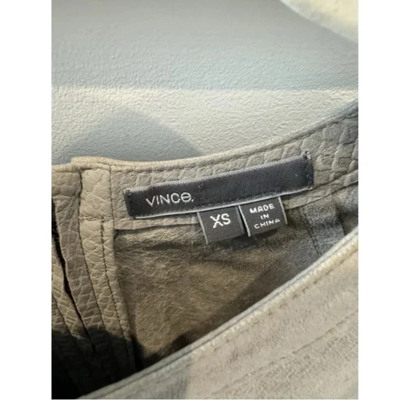 Vince Leather Women's Top - Picture 2 of 6